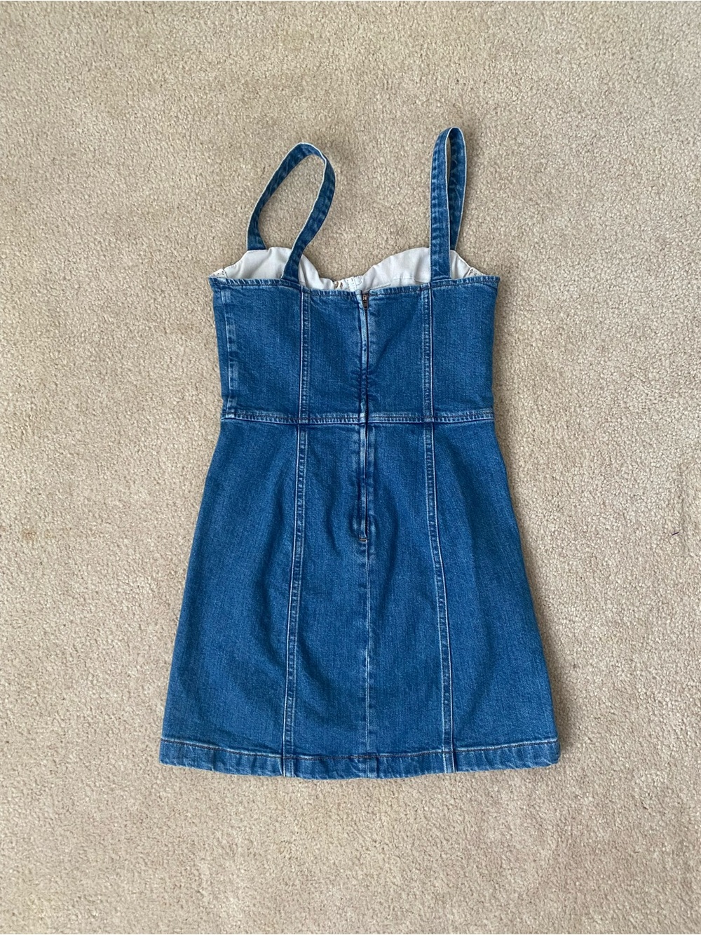 Reformation Nikki Denim Bustier Dress - Picture 3 of 4